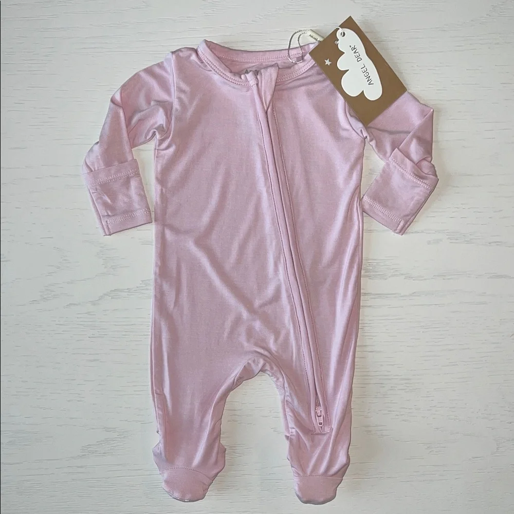 Angel Dear Solid Bamboo Nosegay Pink Newborn 0-3 9-12 months